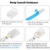YUTOKEER LED Strip Connectors for 5-Pin 12mm RGBW LED Strips,