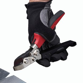 Malco N2R Hand Notcher with 1-Inch Deep V-Notch | Professional Sheet Metal Ductwork Fabrication Tool | Redline Ergonomic Handles | 24-30 Gauge Capacity