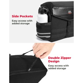 KEMIMOTO Motorcycle Saddle Bags 28L Throw Over Saddlebags Motorcycle Panniers Bag Compatible with Softail Sportster Cruiser Rebel Dyna Vulcan V-star Shadow