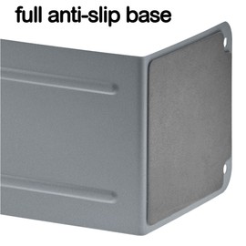 Acrimet Premium Metal Bookend (Heavy Duty) (Silver Color) (1 Pair)