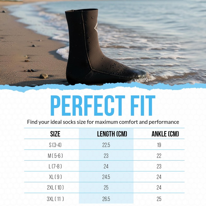 Two Bare Feet Neoprene Wetsuit Socks – 2.5mm, 5mm &