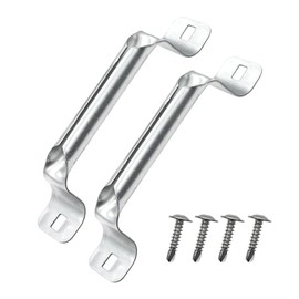 Heavy Duty Garage Door Lift Handle, 2 Pack Garage Door Rolled Grip Lift Handle, Compatible with All Residential Garage Doors, Lift Handle Replacement