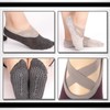 WHITE FANG SC046 Women's Socks, Short, Anti-Slip, Yoga, Ballet, Training,