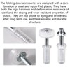 4 Pcs Bi-Fold Door Top Roller Guide Wheel and Top
