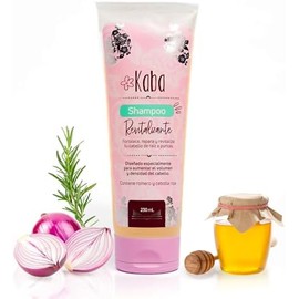 Shampoo de Romero y Cebolla Revitalizante Kaba By DLuchi para un Cabello Más Grueso, Abundante, Fuerte y Saludable, Libre de Sulfatos, Colorantes y
