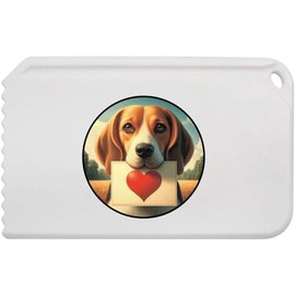 Azeeda 'Beagle Love Note' Plastic Ice Scraper (IC00042347)