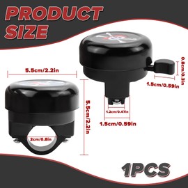 Bicycle Bell Children's Pirate Bell Bicycle Bell Balance Bike for Children Boys Girls (120 db)