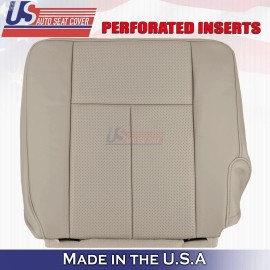 u.s autoseatcovers.inc 2007 to 2014 Fits Ford Expedition 2nd Row Driver Bottom Leather Seat Cover Gray