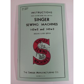 Singer 143w3 Manual for Sewing Machine Instruction (also 143w2)