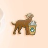 Dog Puppy Coffee Cafe Cute Enamel Pins Set For Jackets