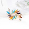 Mecool Brooch Pin for Women Flower Brooch Elegant Simulated Crystal