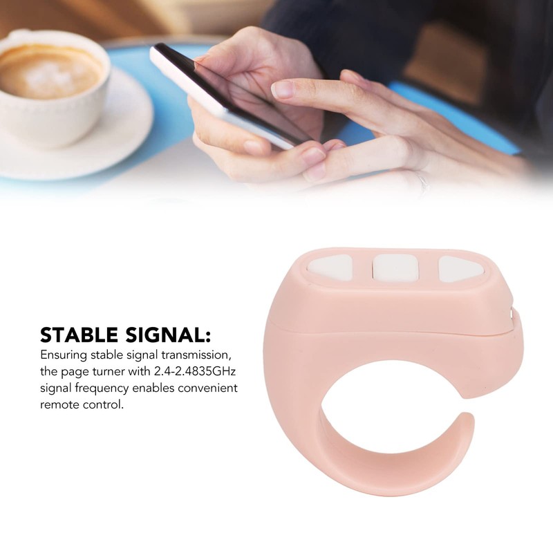 Fingertip Page Turner for Bluetooth Control Page Turner with Multisystem