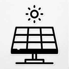 Decal Stickers of Solar Energy Premium Indoor (No Waterproof) Vinyl Decal Stickers for Laptop Phone Accessory Helmet Car Window Mug Tuber Cup Door Wall Decoration ANDVER384499aBL