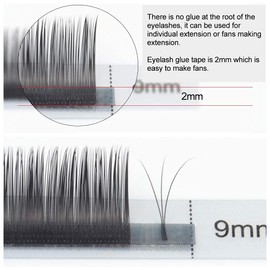 NAGARAKU Eyelash Extension Laser Technology Longer Lasting False Eyelashes Lightweight Natural Groove Eyelash Extensions Individual Eyelashes (0.07 C Curls 7-15 mm Mixed)