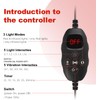 Cinturón de luz roja con 5 niveles de vibración, 120