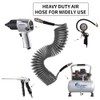 aunstarwei Air Compressor Hose Polyurethane(PU) Recoil Grey with 1/4" Europe