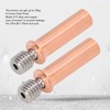 2pcs Nozzle Throat M6 Thread Bimetal Heat Break Heatbreak Tube