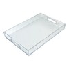 Azar Displays 556260 Clear Acrylic Serving Tray with Handles –