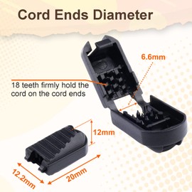 25 Pack Zipper Pull Tabs Cord Ends Tips Shoe Lace End Clips Cord Lock for Paracord Molle Backpack Quick No Tied Shoelace Triathlon Marathon Running Shoe