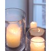 Large Hurricane Candle Holder Set of 3 Clear Candle Holders