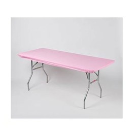 Kwik Covers 30" x 72" Pink Fitted Table Cover - Single