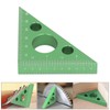 3in Right Angle Measure Ruler Thick Aluminum Alloy 45 Degree