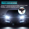 H4 Headlight Relay Harness Kit, 2-Headlight Wiring Harness and Ceramic