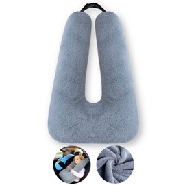 FHSGGP Travel Pillow Car Pillow Kid Car Sleeping The Sleeping Aid for Adults and Kids on Road Trips Kids Travel Pillow Gray