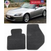 SDeelCase 2 Pieces Custom Fit Black Front Carpets Floor Mats