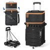 Odoland 72 Cans Soft Cooler with Wheels and Handle Collapsible