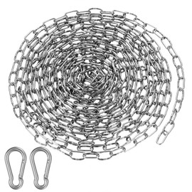 Stainless Steel Chain Sold by the Metre, 5 m Metal Chain, Steel Chain, Φ1.5 mm Link Chain, Chain Links, Extension Chain, Stainless Steel Chains for Hanging for Dog Chain, Anchor Chain, Laundry Chain,