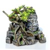 Kisangel Fish Tank Decoration Aquarium Landscape Ornament Mini Aquarium Extra