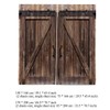 Yosooo Cortina de Ventana Estilo de Puerta de Madera Sala