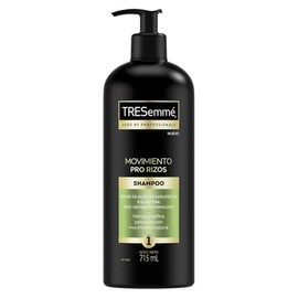 TRESemmé Shampoo Movimiento Pro Rizos hidrata y define los rizos, fórmula para el cuidado del cabello rizado con aceites exquisitos y elastina 715 ml