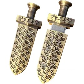 Metal USB Drive Weapon Shape Ancient Chinese Bronze Fish Intestines Sword U disk Panda Shape USB Flash Drive (Bronze Sword 64GB)
