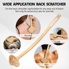 NURENDER Oversized Back Scratcher, Extended Bamboo Scratcher, 22.04" Long Curved