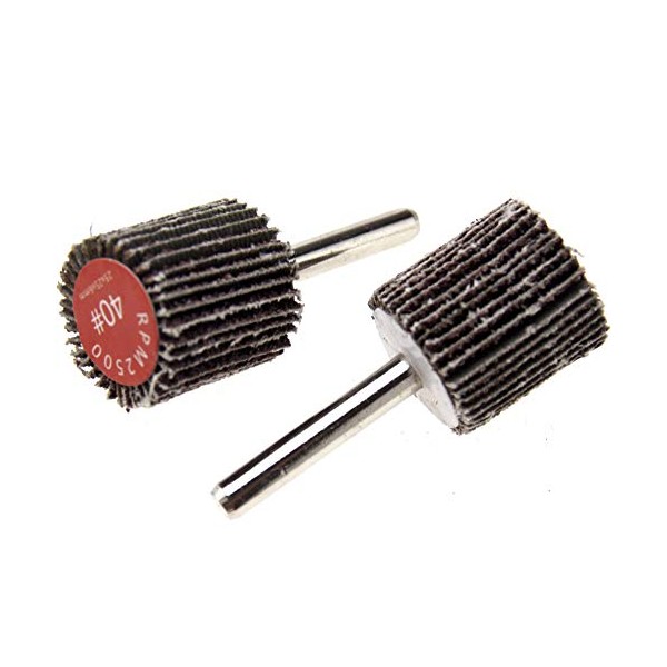 Create idea 2 x 6mm Shank 40 Grit Flap Wheel