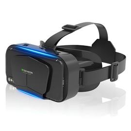 VR Goggles, VR Headset, 3D Panoramic Experience, 1080P, Super Wide Angle, 120° Viewing Angle, For Smartphones, Aspherical Optical Lens, Adjustable Focal and Pupil Distance, Comfortable to Wear, Compatible with Glasses, Smartphone vr, Breathable, Lightwei