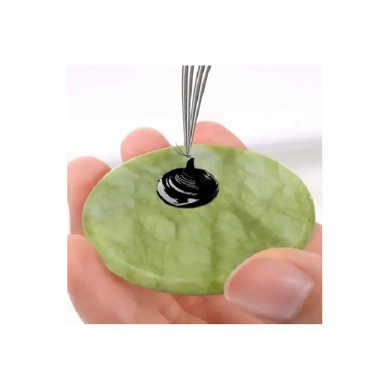 5 Piedras Jade Para Pegamento De Extensiones De Pestañas 1x1