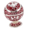 Ball Ashtray with Windproof Lid Retro Dragon Stereoscopic Relief Zinc