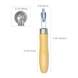 ITEQ Tire Patch Roller Wooden Handle 1 1/2" Dia Tire Repair Tool (6mm)