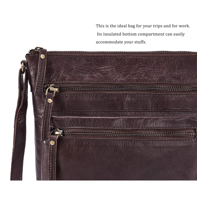 Wise Owl Accessories Real Leather Small Crossbody Handbags & Purses