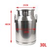 Ghankopd Stainless Steel Milk Can Ice Bucket, Commercial Fermentation Barrel