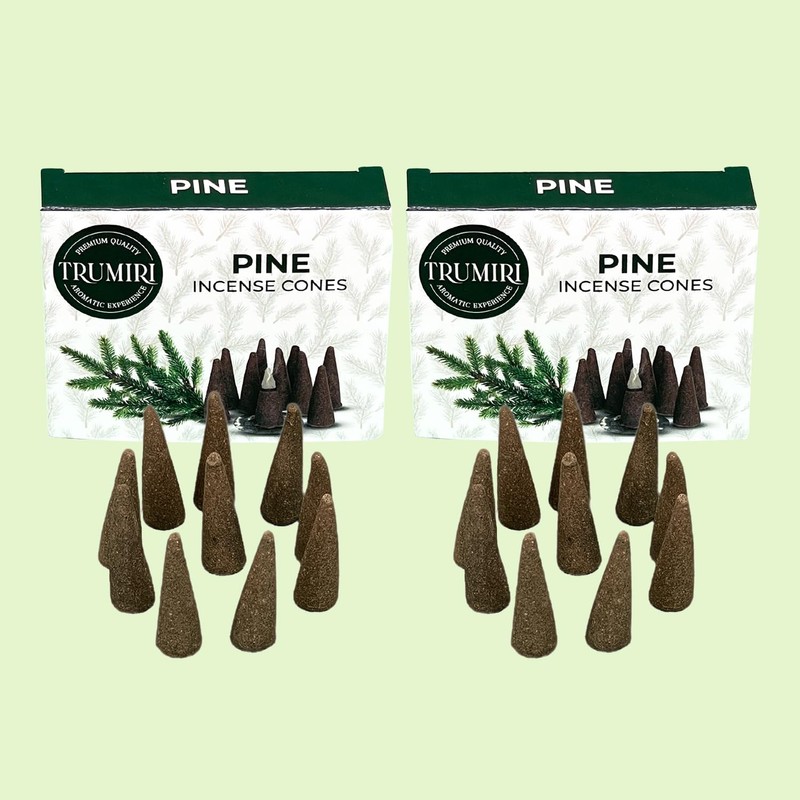 Pine Incense Cones - Dual Pack of 10 - Scented