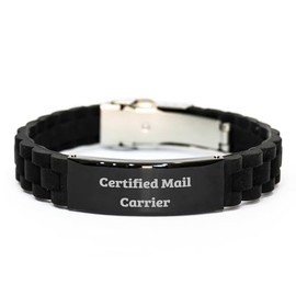 Funny Mail Carrier Gifts for Christmas - Glide lock Clasp Bracelet for Men or Women from Certified Mail Carrier