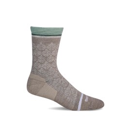 Sockwell Women's Bunion Ease Crew Bunion Relief Sock, Putty - M/L