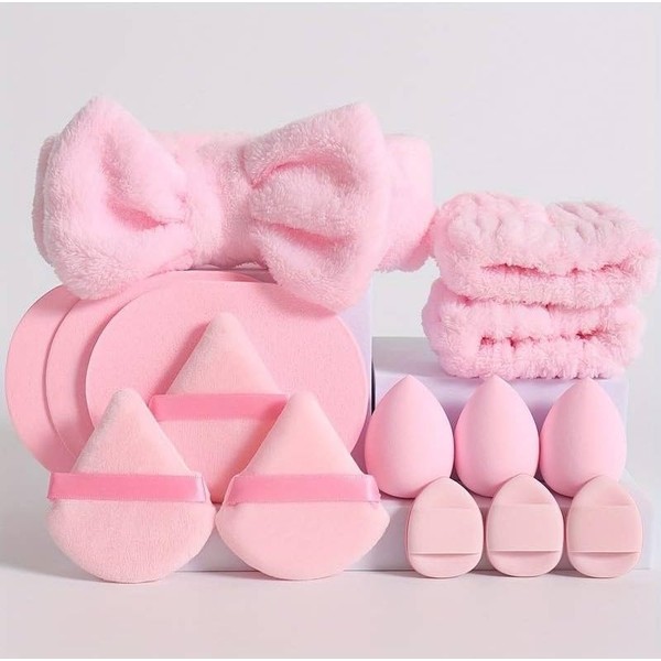 15 Piece All-in-One Makeup Headband Sponge Set