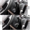 DFsucces 車用ワンタッチスタートレバー エンジンスタートボタン 合金素材 耐久性 強固接着 自動車の点火ボタンカバー 装飾改造アクセサリー 簡単取り付け ブラック