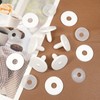 TOAOB 20 Set 40mm Doll Joints White Plastic Animal Joints