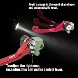 Adsspro Motorcycle Billet Foldable Brake Clutch Lever Handle CNC Aluminum Pivot for RM85 05-17 RM125 RM250 04-08 YZ80 YZ85 YZ 85 80 2001-2014 TTR230 TTR 230 2005-2022 Dirt Pit Bike Motorbike （Red